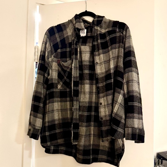 BDG Urban Outfitters Women’s Black/White Soft Oversized Flannel Size Small - Picture 8 of 11